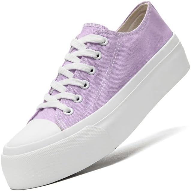 Платформенные кеды для женщин и мужчин, низкие тканевые туфли для женщин, классические кеды на шнуровке, повседневные кроссовки для тенниса и прогулок Xraehni, фиолетовый
Платформенные кеды для женщин и мужчин, низкие тканевые туфли для женщин, классические кеды на шнуровке, повседневные кроссовки для тенниса и прогулок Xraehni, фиолетовый