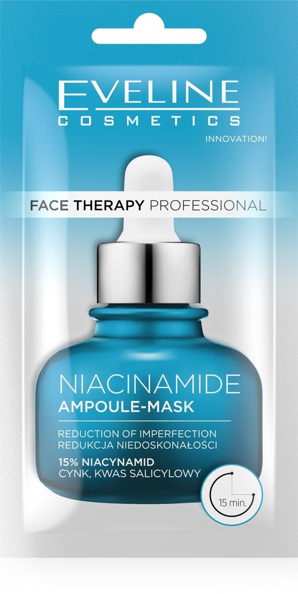 Маска для лица Eveline Face Therapy Ampoule Nacinamide 8 мл
Маска для лица Eveline Face Therapy Ampoule Nacinamide 8 мл