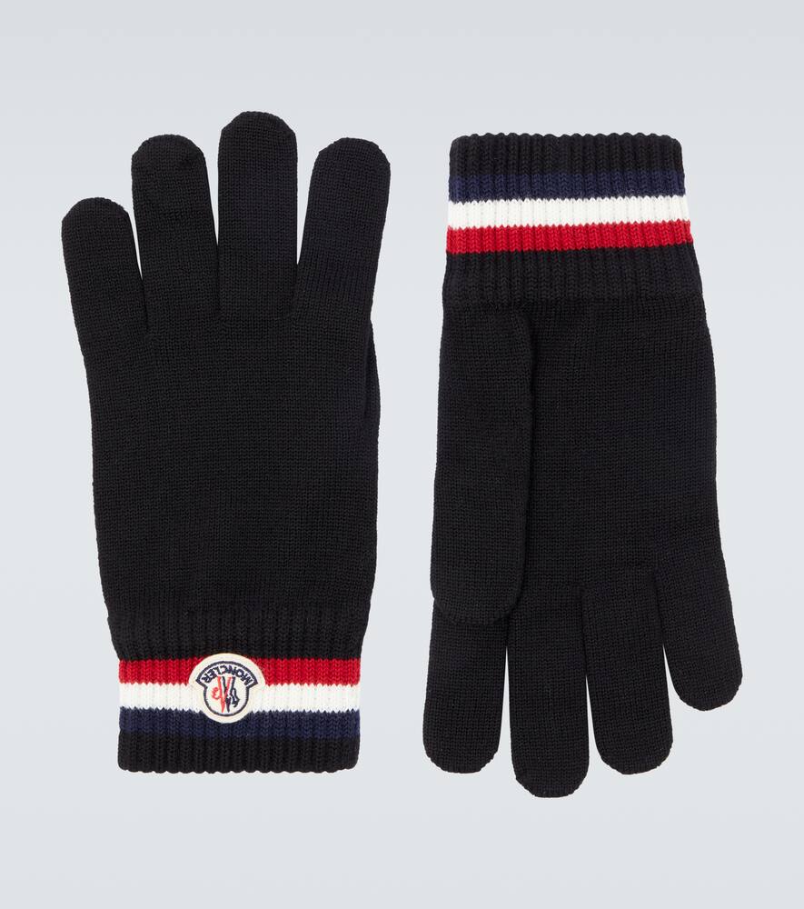 Перчатки из вирджинской шерсти Logo Moncler, Black
Перчатки из вирджинской шерсти Logo Moncler, Black