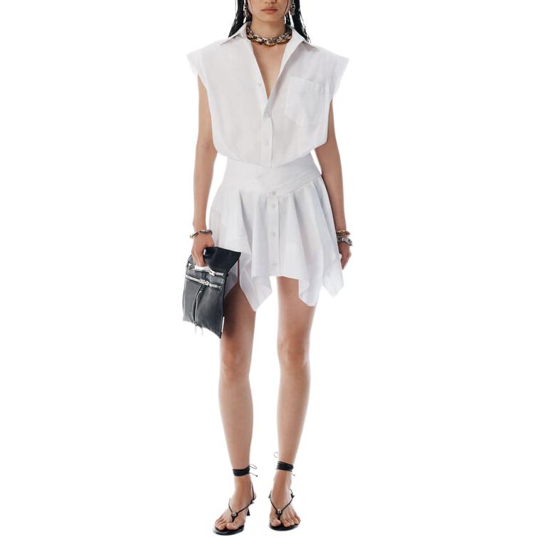 Мини-платье-рубашка с короткими рукавами Alexander Wang, белый
Мини-платье-рубашка с короткими рукавами Alexander Wang, белый