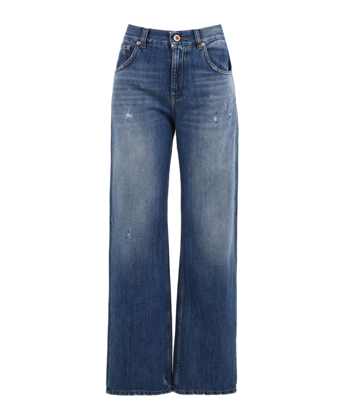 Джинсовые брюки прямого кроя с пятью карманами Aspesi, синий
Джинсовые брюки прямого кроя с пятью карманами Aspesi, синий