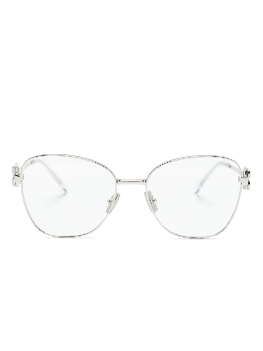 Очки в геометричной оправе Miu Miu, серебристый
Очки в геометричной оправе Miu Miu, серебристый