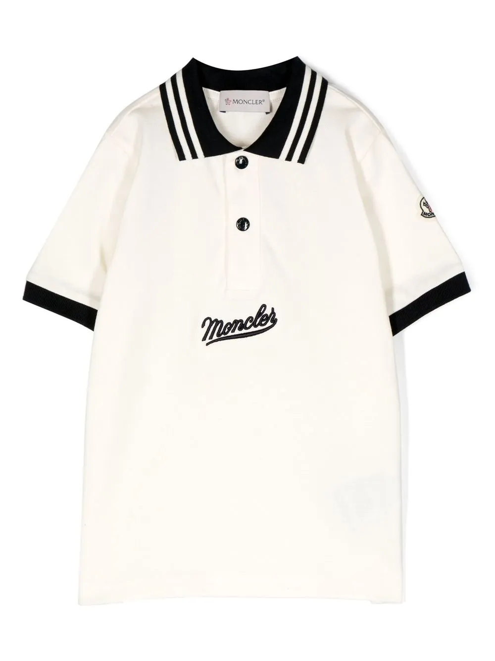 Рубашка поло с короткими рукавами и вышитым логотипом Moncler Enfant, белый
Рубашка поло с короткими рукавами и вышитым логотипом Moncler Enfant, белый