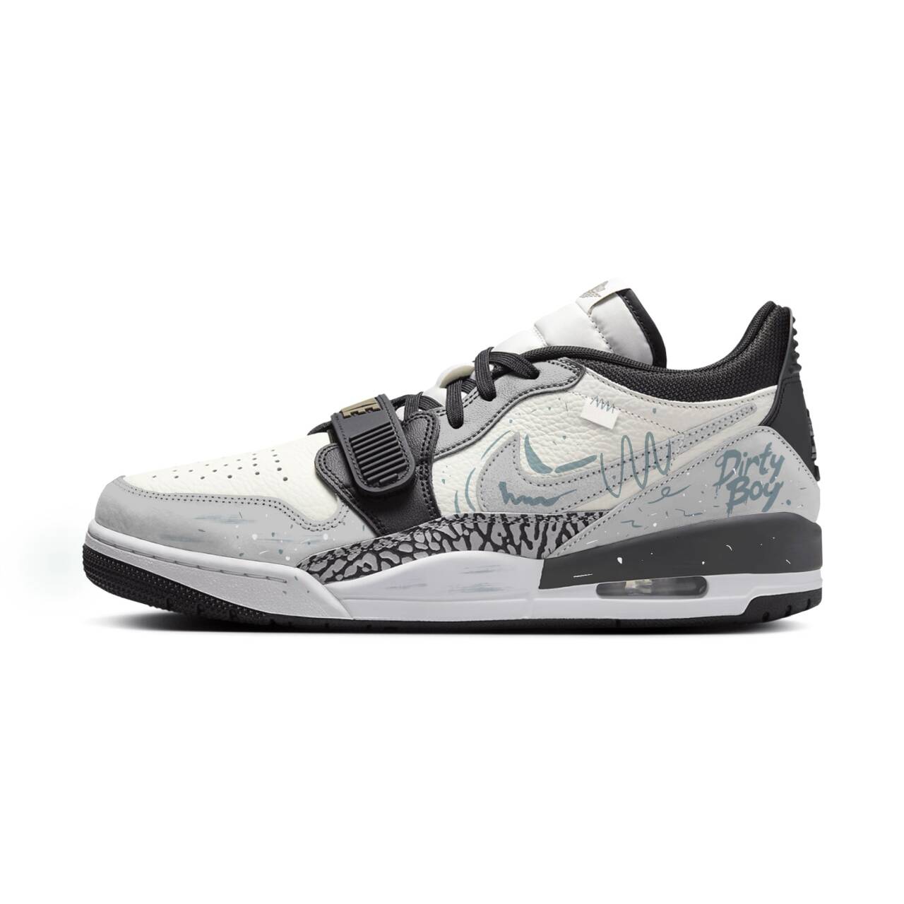 Legacy 312 устойчивые к истиранию низкие баскетбольные кроссовки в винтажном стиле мужские черно-серые Jordan, черный
Legacy 312 устойчивые к истиранию низкие баскетбольные кроссовки в винтажном стиле мужские черно-серые Jordan, черный