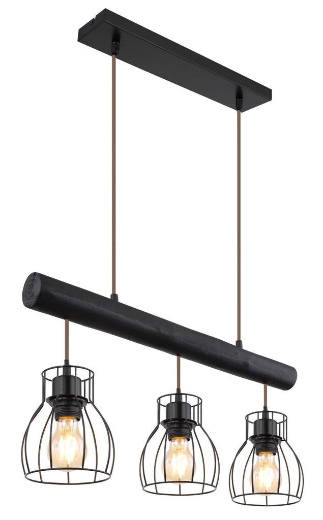 Подвесной светильник Globo Lighting, черный матовый металл, черный металл, черный металл, текстильный кабель цвета шампанского, деревянная балка из обожженного дерева, ДxШxВ: 600x136x1400 мм, без 3x E27 60 Вт 230 В.
Подвесной светильник Globo Lighting, черный матовый металл, черный металл, черный металл, текстильный кабель цвета шампанского, деревянная балка из обожженного дерева, ДxШxВ: 600x136x1400 мм, без 3x E27 60 Вт 230 В.