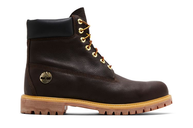 Мужские ботинки Timberland Premium кожаные с золотой фурнитурой, коричневый
Мужские ботинки Timberland Premium кожаные с золотой фурнитурой, коричневый