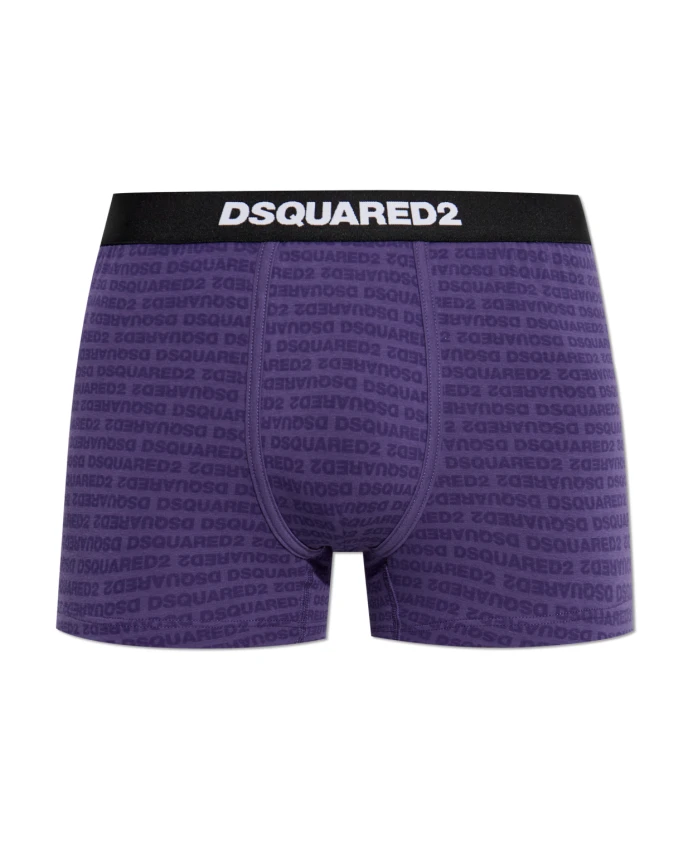 Хлопковые боксерские шорты с монограммой Dsquared2, фиолетовый
Хлопковые боксерские шорты с монограммой Dsquared2, фиолетовый