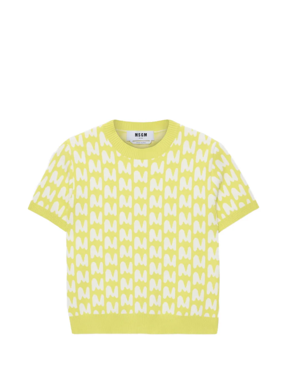 Вязаный топ с узором Msgm, желтый
Вязаный топ с узором Msgm, желтый