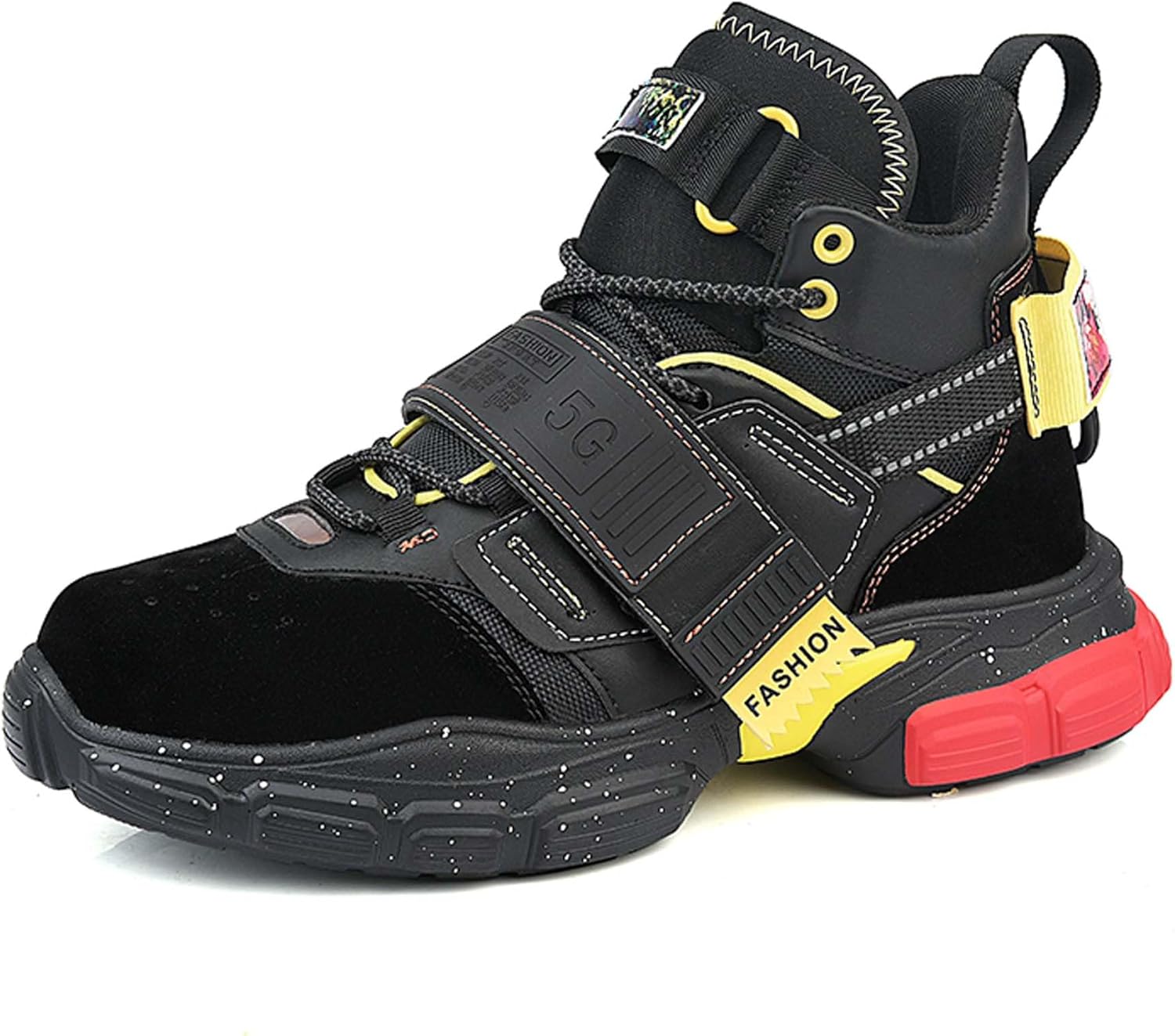 Мужские профессиональные высокие баскетбольные кроссовки, уличная мода, наружные нескользящие кроссовки для фитнеса и бега Dzbajrqm, черный
Мужские профессиональные высокие баскетбольные кроссовки, уличная мода, наружные нескользящие кроссовки для фитнеса и бега Dzbajrqm, черный