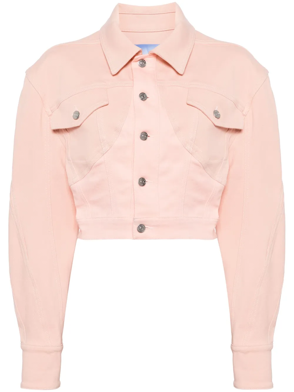 Джинсовая куртка с нашивкой-логотипом Mugler, розовый
Джинсовая куртка с нашивкой-логотипом Mugler, розовый