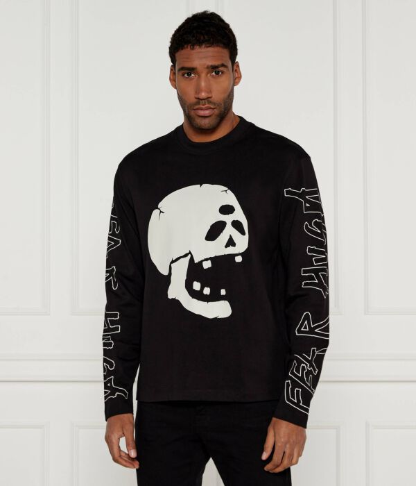 Лонгслив мужской Hugo с черепом, черный
Лонгслив мужской Hugo с черепом, черный