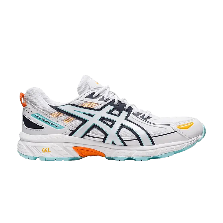 Кроссовки ASICS Gel Venture 6 'White Blue Orange', белый 
Кроссовки ASICS Gel Venture 6 'White Blue Orange', белый