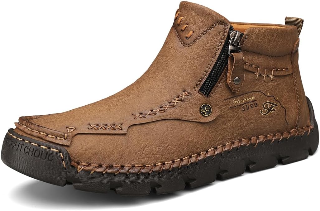 Мужские повседневные кожаные ботинки-чукка на щиколотку, обувь, мужские лоферы без шнурков, мокасины для ходьбы и вождения Tsuukuie, хаки
Мужские повседневные кожаные ботинки-чукка на щиколотку, обувь, мужские лоферы без шнурков, мокасины для ходьбы и вождения Tsuukuie, хаки
