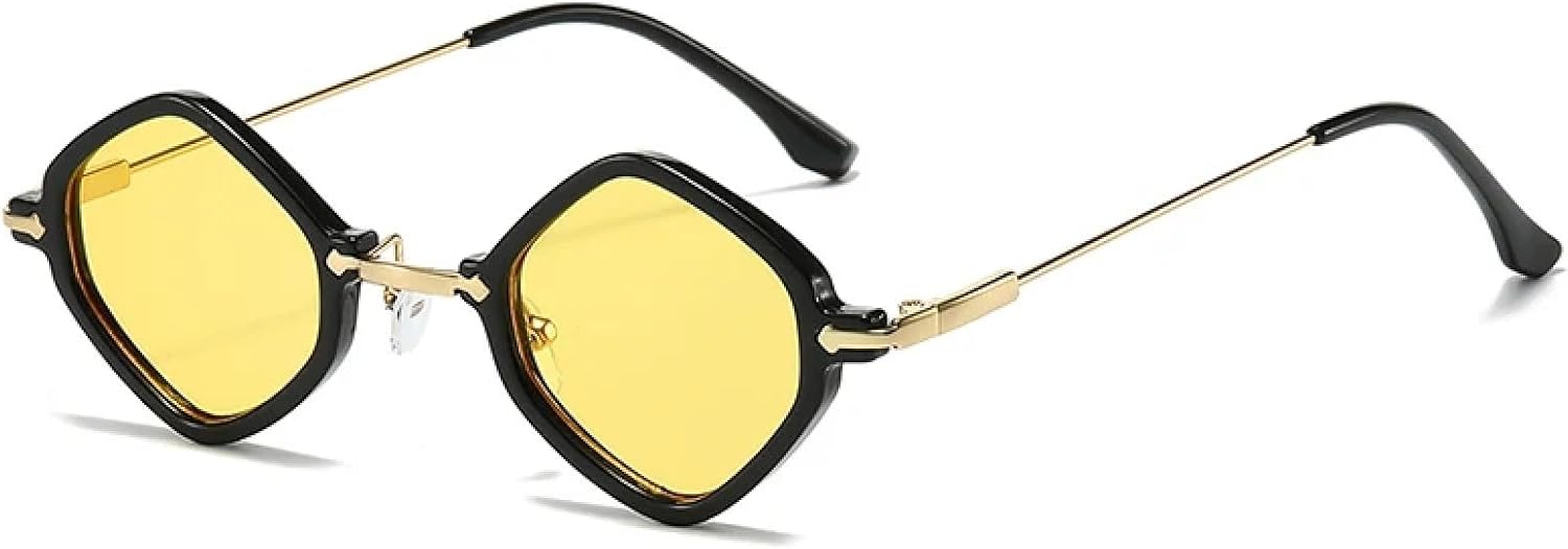 Ретро-солнцезащитные очки в форме маленького многоугольника для женщин, модные, с прозрачными линзами с градиентом «океан», защита от УФ-излучения UV400, модные для мужчин в стиле панк UATXTAU, Black Yellow
Ретро-солнцезащитные очки в форме маленького многоугольника для женщин, модные, с прозрачными линзами с градиентом «океан», защита от УФ-излучения UV400, модные для мужчин в стиле панк UATXTAU, Black Yellow