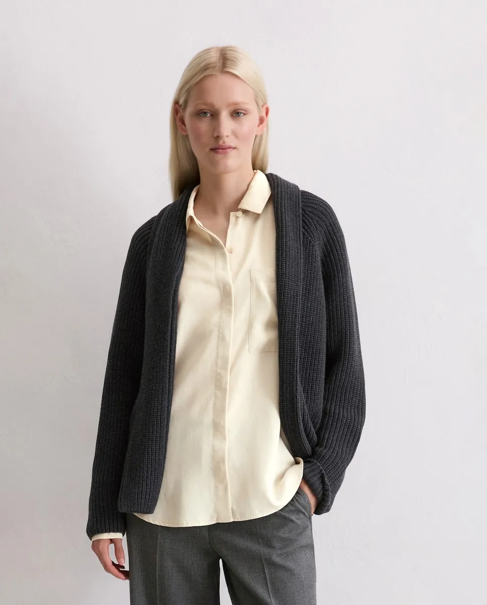 Женский кардиган обычного кроя из органического хлопка плотной вязки MARC O'POLO, серый
Женский кардиган обычного кроя из органического хлопка плотной вязки MARC O'POLO, серый