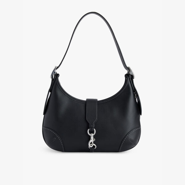 Кожаная сумка через плечо Hamptons Hobo Coach, черный
Кожаная сумка через плечо Hamptons Hobo Coach, черный