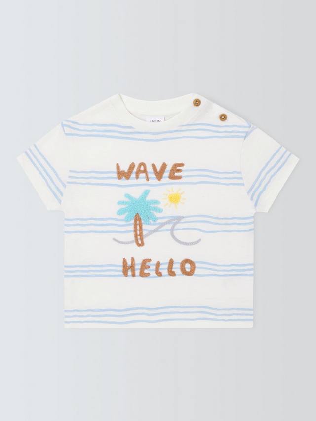 Детская футболка в полоску John Lewis, белый
Детская футболка в полоску John Lewis, белый