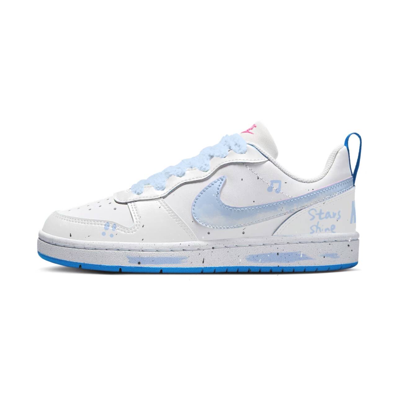 Nike Court Borough Synthetic Leather Slip Resistant Abrasion Resistant Low top Kids' Skateboarding Shoes Light Blue
Nike Court Borough Synthetic Leather Slip Resistant Abrasion Resistant Low top Kids' Skateboarding Shoes Light Blue