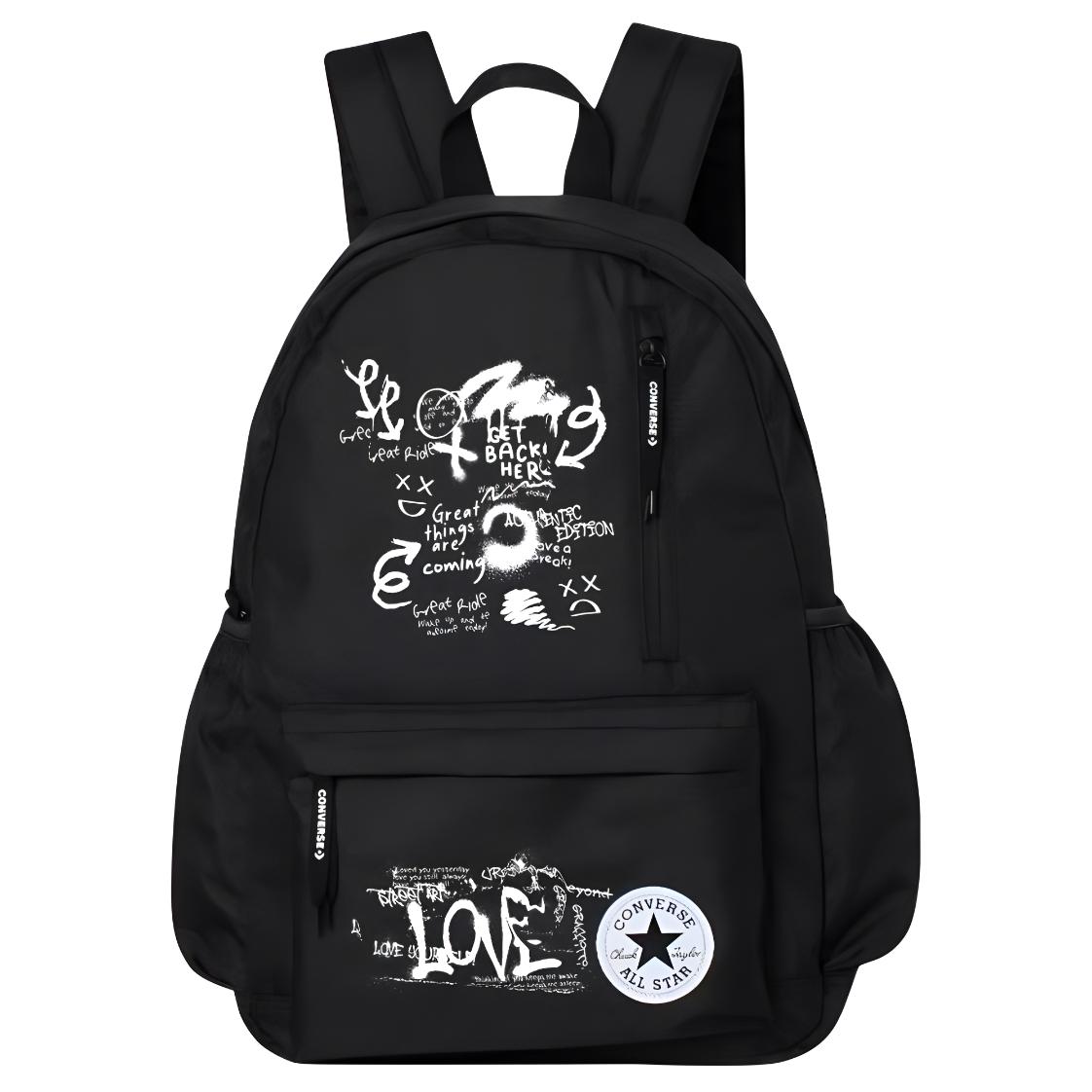 Converse Полиэстеровый рюкзак среднего размера унисекс черный, Graffiti
Converse Полиэстеровый рюкзак среднего размера унисекс черный, Graffiti