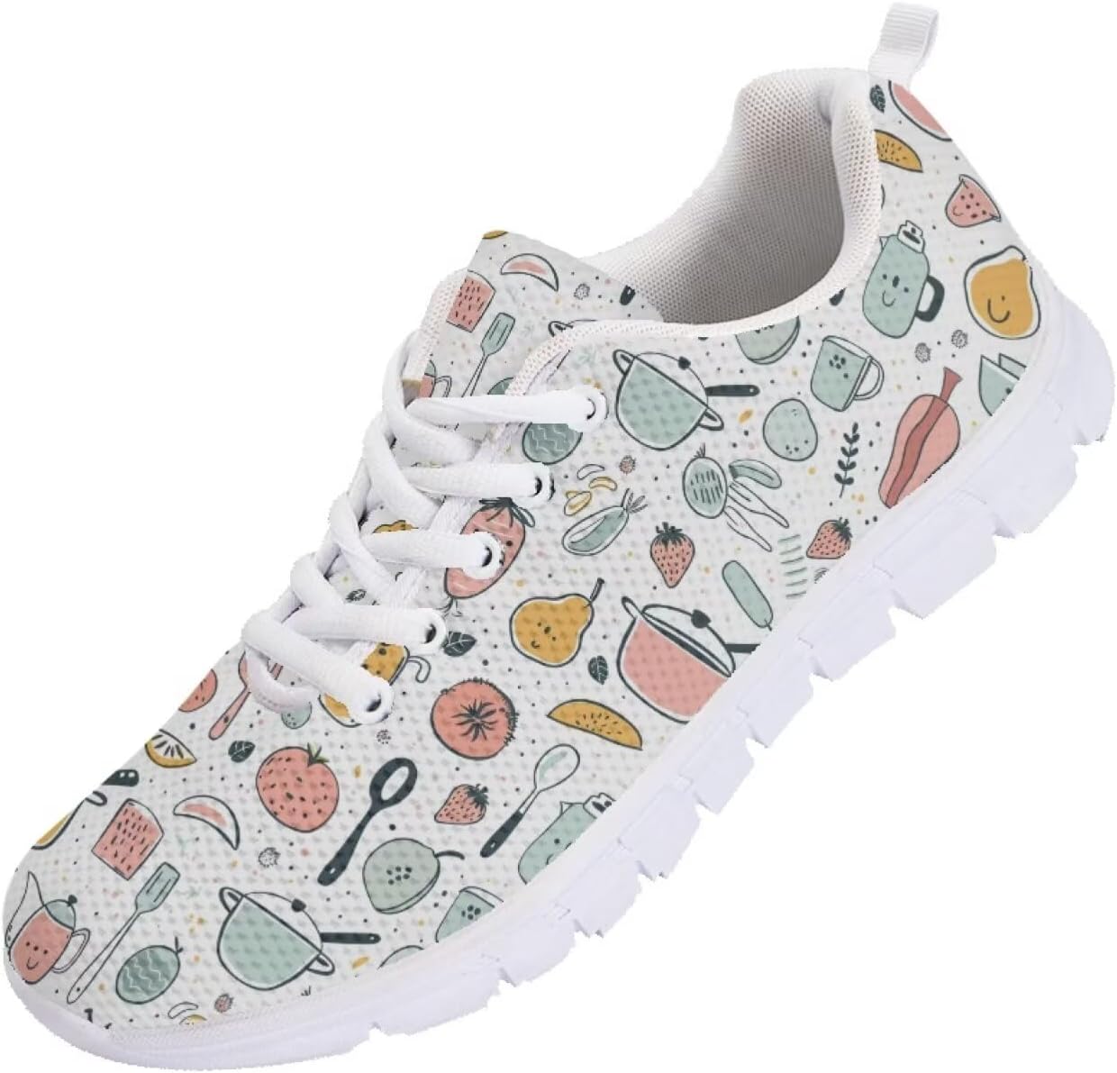 Мужские кроссовки Funnydude Cool Print для бега и тренировок, спортивные сникерсы, легкие, дышащие, с сеткой, Cartoon Kitchenware
Мужские кроссовки Funnydude Cool Print для бега и тренировок, спортивные сникерсы, легкие, дышащие, с сеткой, Cartoon Kitchenware