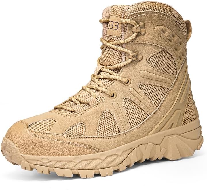 Мужские тактические военные ботинки с боковой молнией, легкие боевые армейские ботинки для мужчин, мотоциклетные ботинки, походные туфли Senlongbao, Sand
Мужские тактические военные ботинки с боковой молнией, легкие боевые армейские ботинки для мужчин, мотоциклетные ботинки, походные туфли Senlongbao, Sand