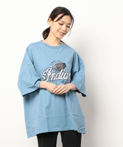 Футболка оверсайз с вышивкой и принтом INDIAN, сине-серый
Футболка оверсайз с вышивкой и принтом INDIAN, сине-серый