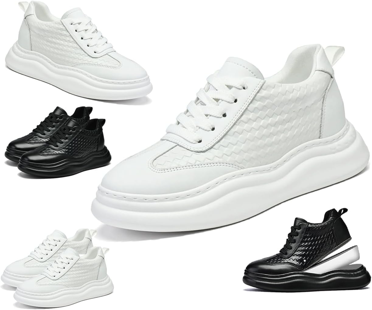 Мужские платформенные кеды-оксфорды с внутренней вставкой для увеличения роста, натуральная кожа, шнуровка, стильные и удобные нескользящие туфли для повседневной носки, работы и прогулок Generic, белый
Мужские платформенные кеды-оксфорды с внутренней вставкой для увеличения роста, натуральная кожа, шнуровка, стильные и удобные нескользящие туфли для повседневной носки, работы и прогулок Generic, белый