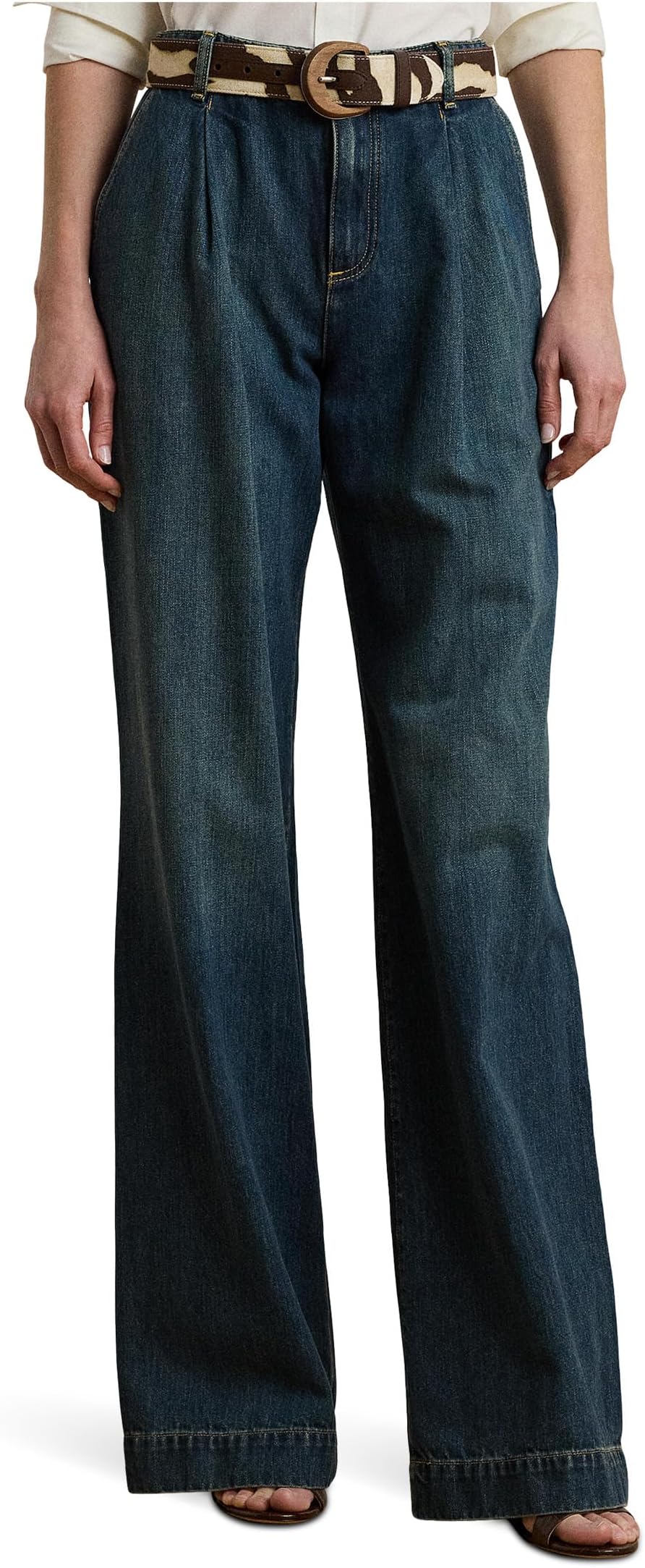 Джинсы Lauren Ralph Lauren High-rise Pleated Wide-leg Jeans, Haze Wash
Джинсы Lauren Ralph Lauren High-rise Pleated Wide-leg Jeans, Haze Wash