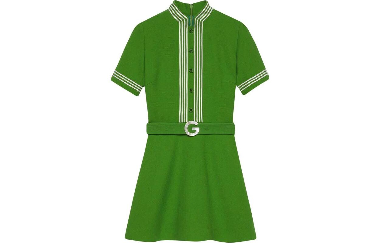Платье женское Gucci с короткими рукавами, зеленый
Платье женское Gucci с короткими рукавами, зеленый