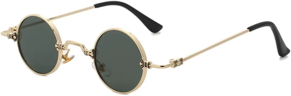 Солнцезащитные очки 2027 года, маленькие круглые, для женщин и мужчин, с защитой от ультрафиолета UV400, в стиле металл-панк, винтажные, черные MTZJH, 12
Солнцезащитные очки 2027 года, маленькие круглые, для женщин и мужчин, с защитой от ультрафиолета UV400, в стиле металл-панк, винтажные, черные MTZJH, 12