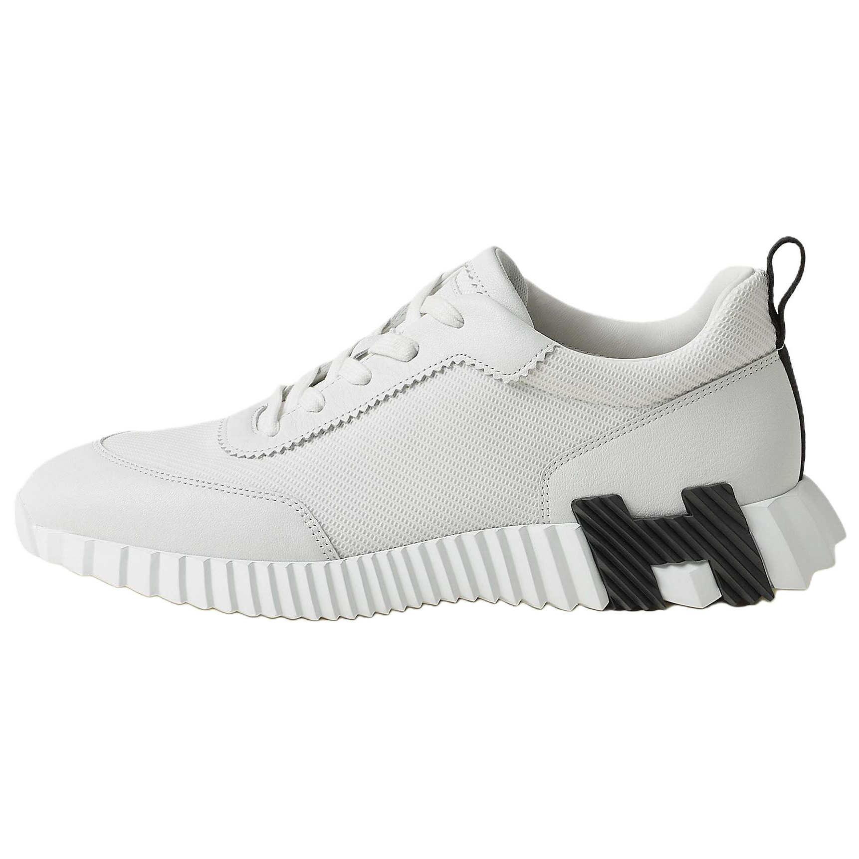 HERMES Мужские белые кеды на низком ходу Bouncing
HERMES Мужские белые кеды на низком ходу Bouncing