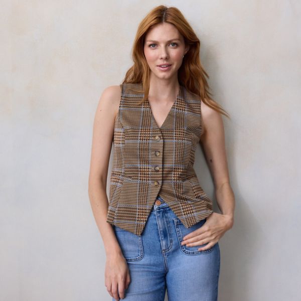 Маленький удлиненный жилет с V-образным вырезом Lc Lauren Conrad, цвет peri highland plaid
Маленький удлиненный жилет с V-образным вырезом Lc Lauren Conrad, цвет peri highland plaid