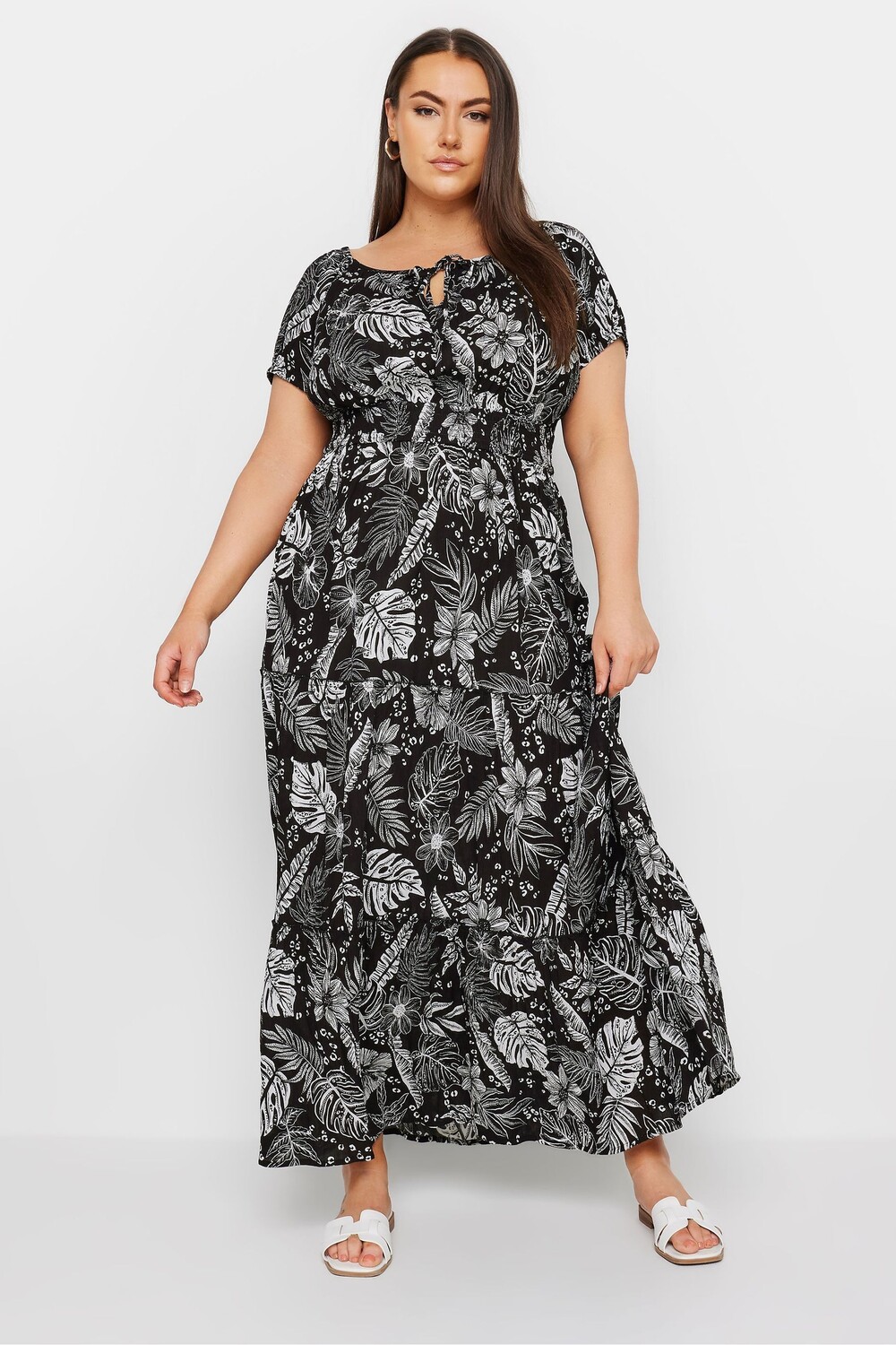 Платье макси в стиле бохо с вырезом бардо Yours, черный
Платье макси в стиле бохо с вырезом бардо Yours, черный