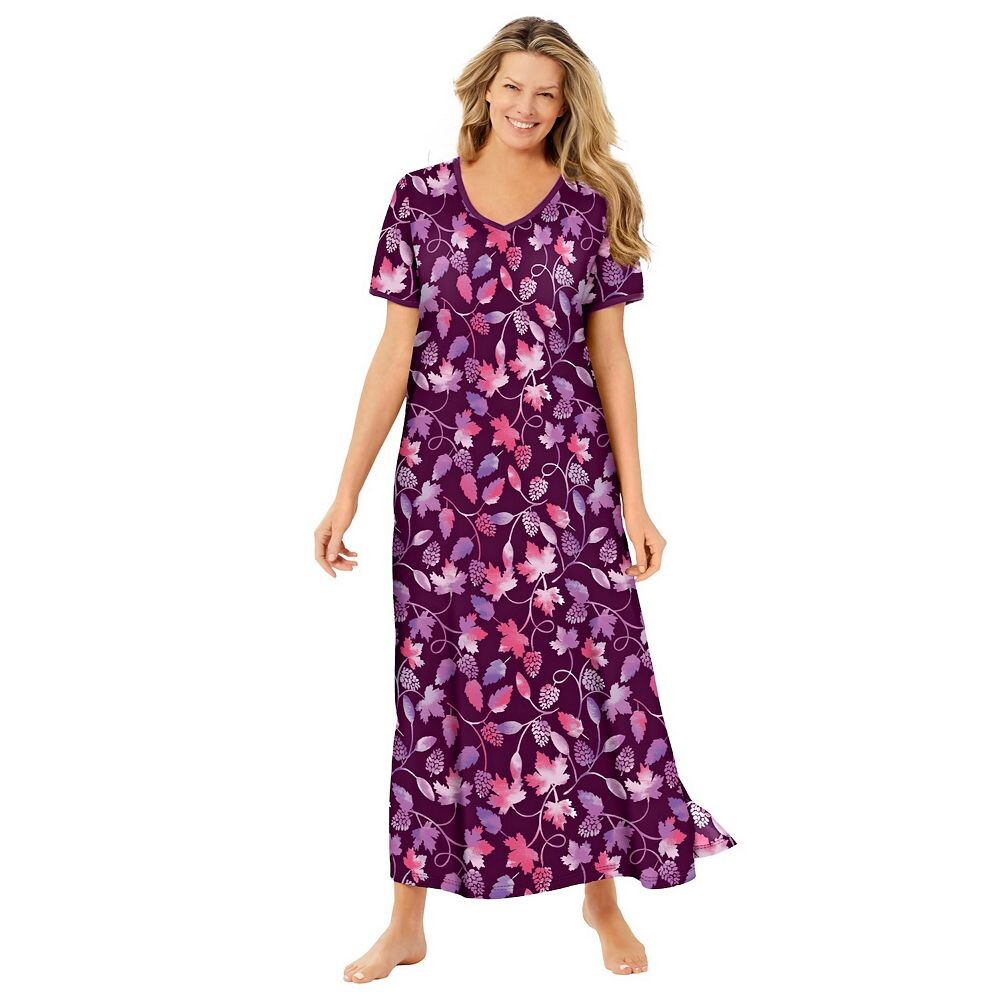 Женская длинная футболка-лежак Dreams & Co. больших размеров, цвет Dark Berry Foliage
Женская длинная футболка-лежак Dreams & Co. больших размеров, цвет Dark Berry Foliage