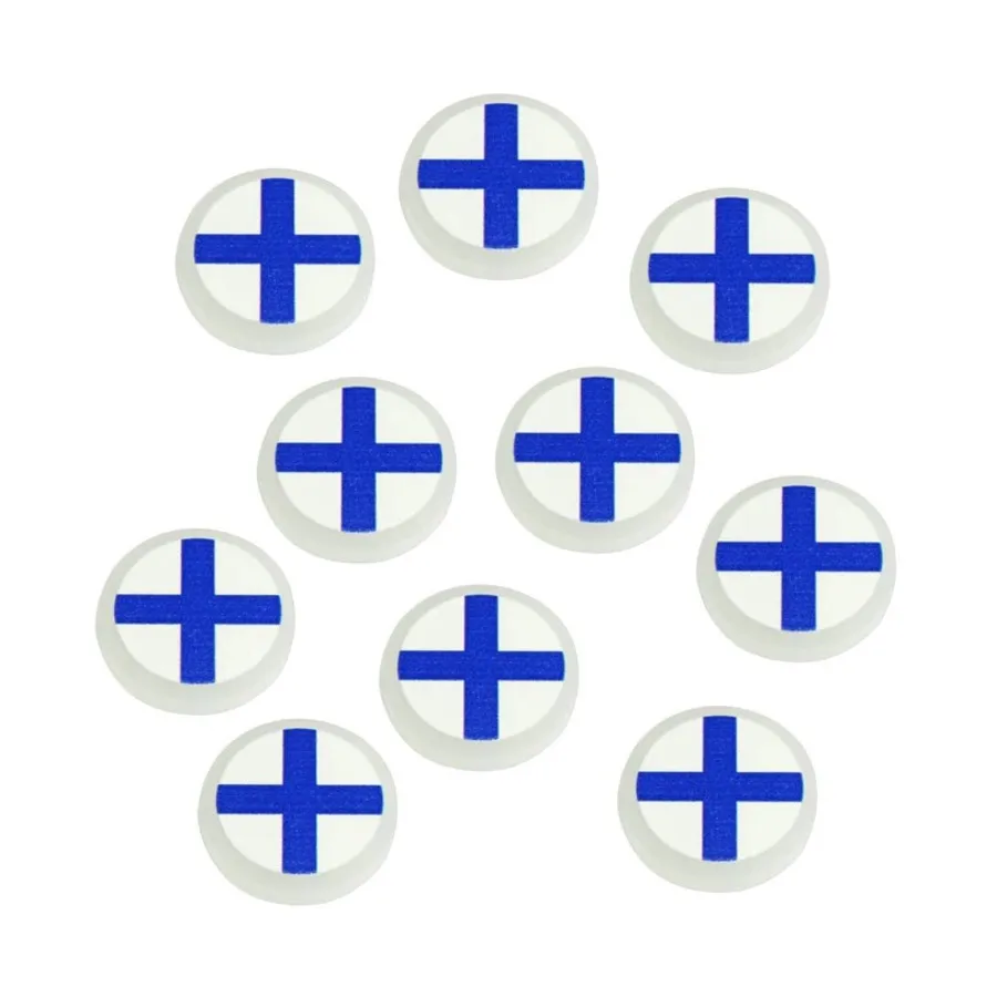 Жетоны Зимней войны времен Второй мировой войны — гражданский флаг Финляндии, Premium Printed Game Tokens
Жетоны Зимней войны времен Второй мировой войны — гражданский флаг Финляндии, Premium Printed Game Tokens