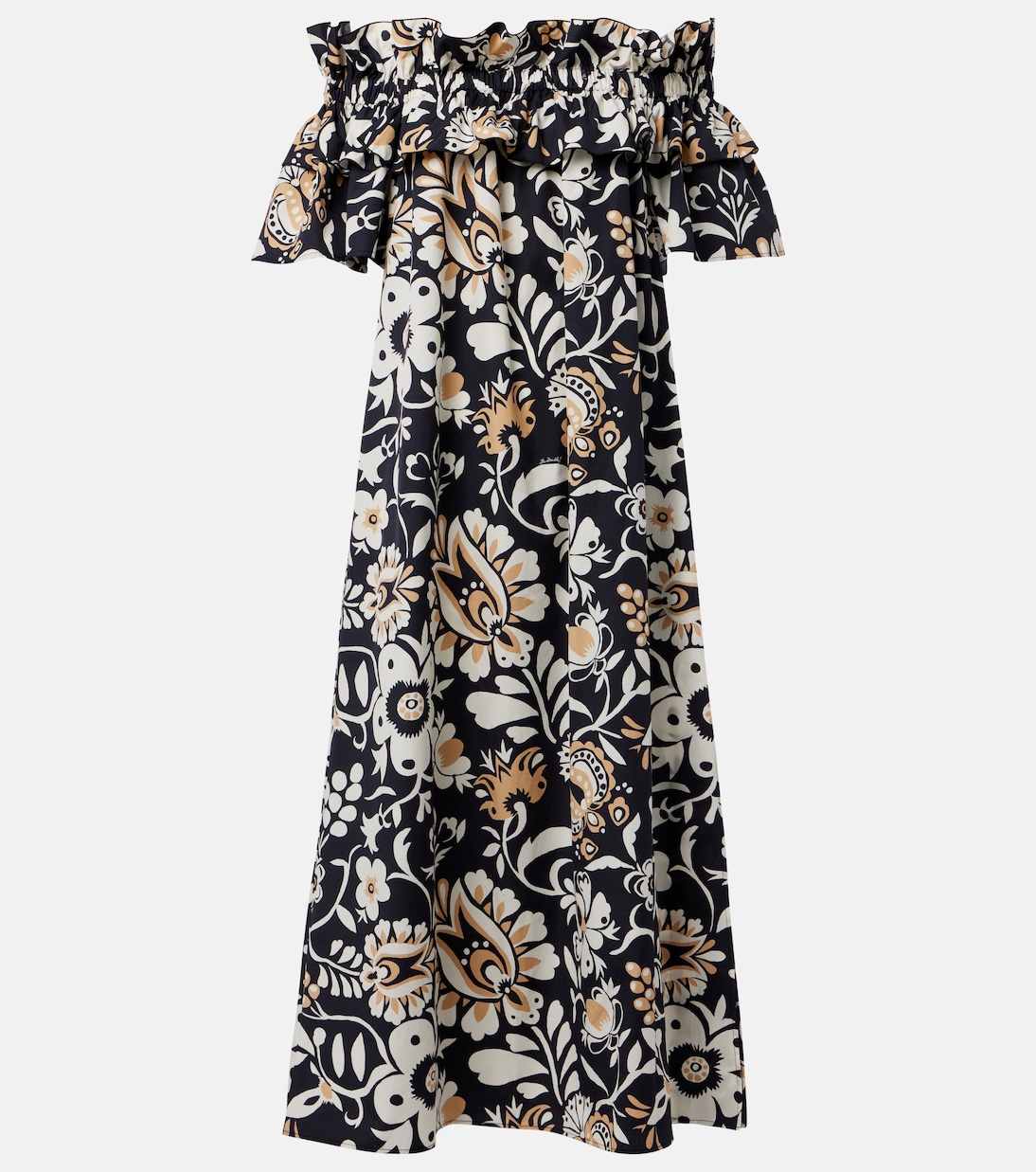 Платье миди из хлопкового поплина с рюшами для завтрака La DoubleJ, Selva
Платье миди из хлопкового поплина с рюшами для завтрака La DoubleJ, Selva