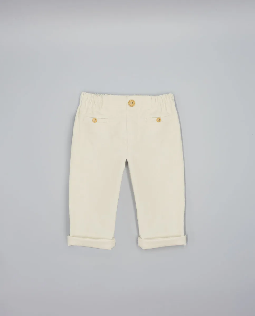 Детские брюки с накладными карманами и пуговицами Fina Ejerique, светло-бежевый
Детские брюки с накладными карманами и пуговицами Fina Ejerique, светло-бежевый