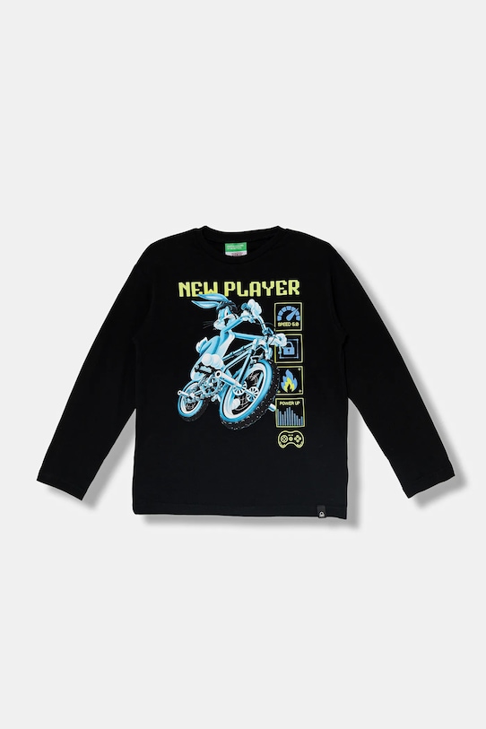 Детская хлопковая кофта с длинным рукавом United Colors Of Benetton, черный
Детская хлопковая кофта с длинным рукавом United Colors Of Benetton, черный