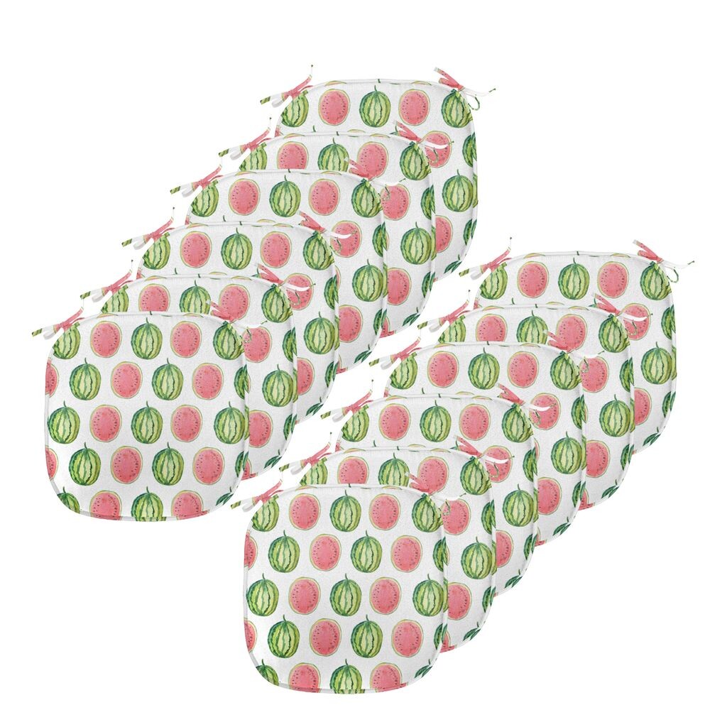 Подушки на обеденный стул ABAKUHAUS Watermelon, тропические летние фрукты, декоративная водонепроницаемая подушка с ремнями для кухонных сидений, 40 см x 40 см — упаковка из 12 шт., зеленый кораллово-белый
Подушки на обеденный стул ABAKUHAUS Watermelon, тропические летние фрукты, декоративная водонепроницаемая подушка с ремнями для кухонных сидений, 40 см x 40 см — упаковка из 12 шт., зеленый кораллово-белый