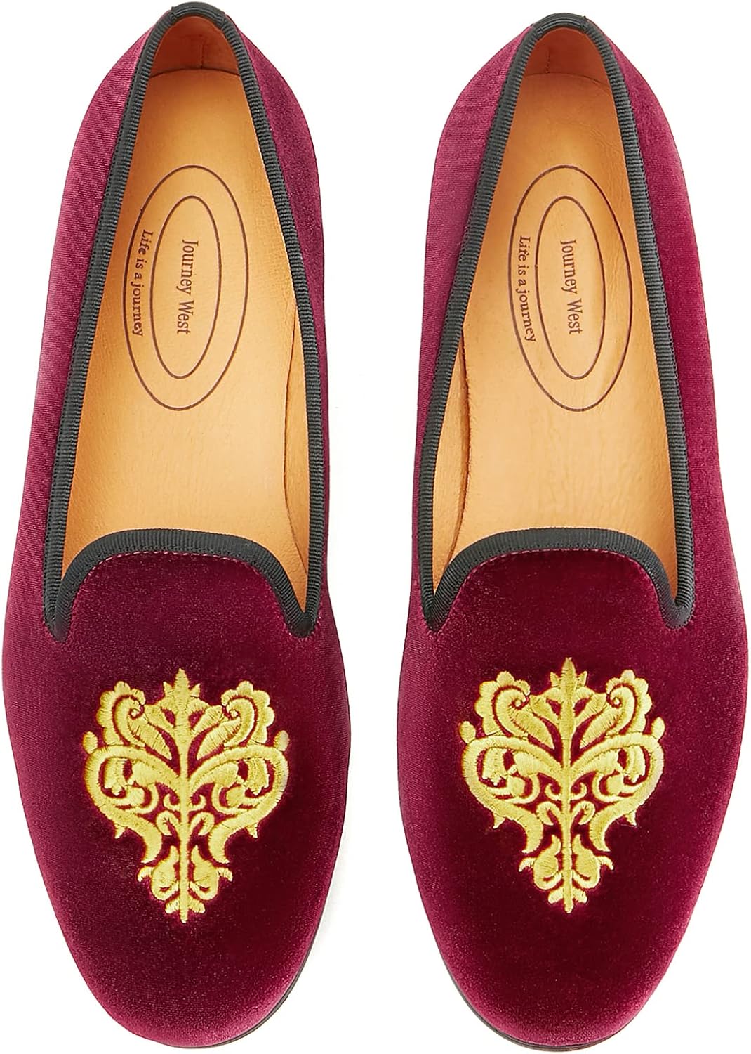 Мужские бархатные лоферы Journey West с вышивкой, слипоны, туфли для смокинга для мужчин, бордовый
Мужские бархатные лоферы Journey West с вышивкой, слипоны, туфли для смокинга для мужчин, бордовый