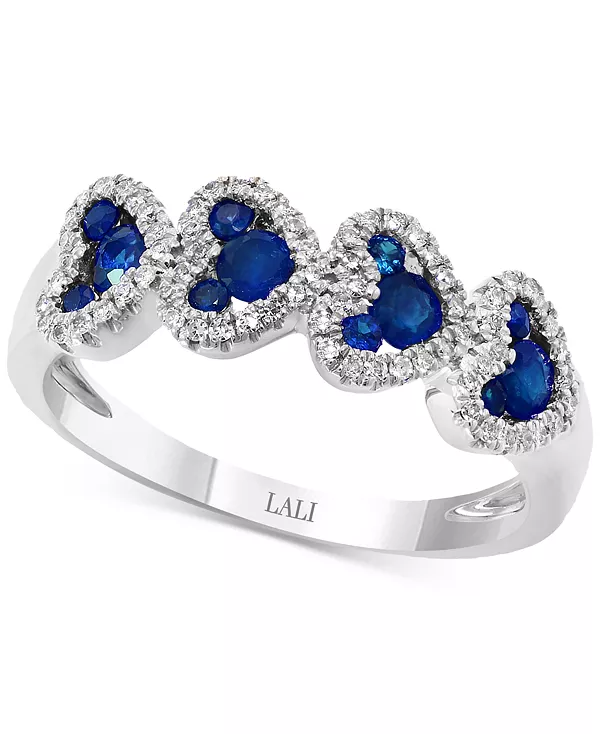 Кольцо в форме сердца с рубином (5/8 карата) и бриллиантом (1/5 карата) из 14-каратного розового золота (также доступно с сапфиром) Lali Jewels, sapphire
Кольцо в форме сердца с рубином (5/8 карата) и бриллиантом (1/5 карата) из 14-каратного розового золота (также доступно с сапфиром) Lali Jewels, sapphire