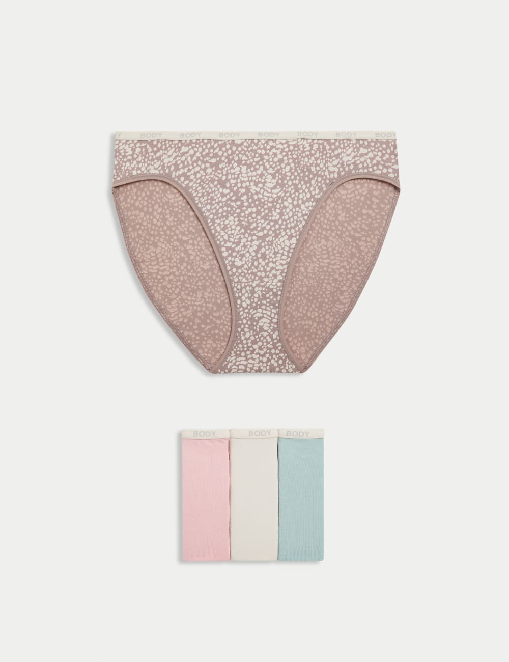 4 пары хлопковых трусиков с высоким вырезом Body by Marks & Spencer, цвет Cool pink
4 пары хлопковых трусиков с высоким вырезом Body by Marks & Spencer, цвет Cool pink