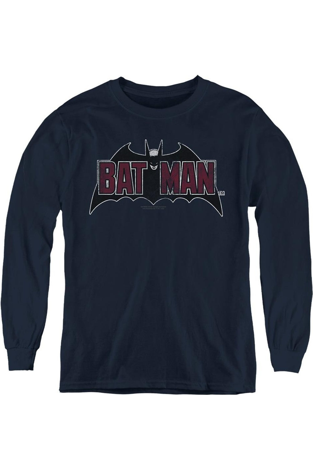 Батмен винтажный логотип с летучей мышью на темно-синем детском худи с длинным рукавом Gildan
Батмен винтажный логотип с летучей мышью на темно-синем детском худи с длинным рукавом Gildan