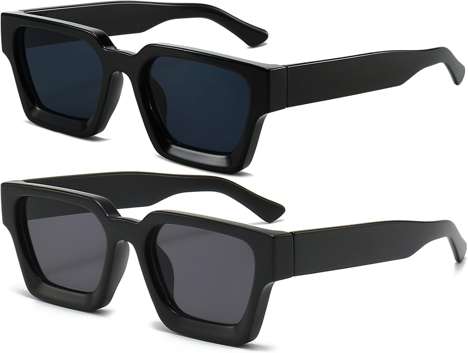 Солнцезащитные очки AIEYEZO квадратной формы для женщин и мужчин, квадратная оправа с толстой рамой, простой дизайнерский стиль, 2 Pack (Black/Grey + Matte Black/Grey)
Солнцезащитные очки AIEYEZO квадратной формы для женщин и мужчин, квадратная оправа с толстой рамой, простой дизайнерский стиль, 2 Pack (Black/Grey + Matte Black/Grey)