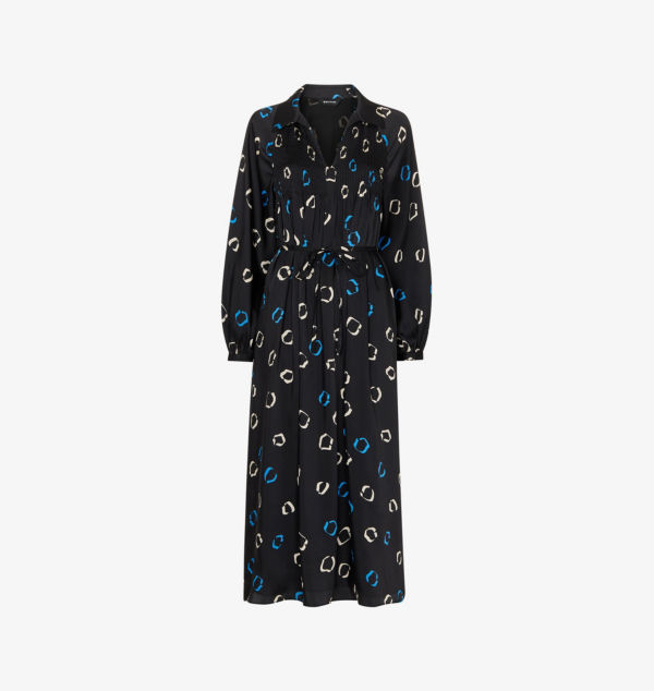 Платье миди с воротником и длинными рукавами Whistles, черный
Платье миди с воротником и длинными рукавами Whistles, черный