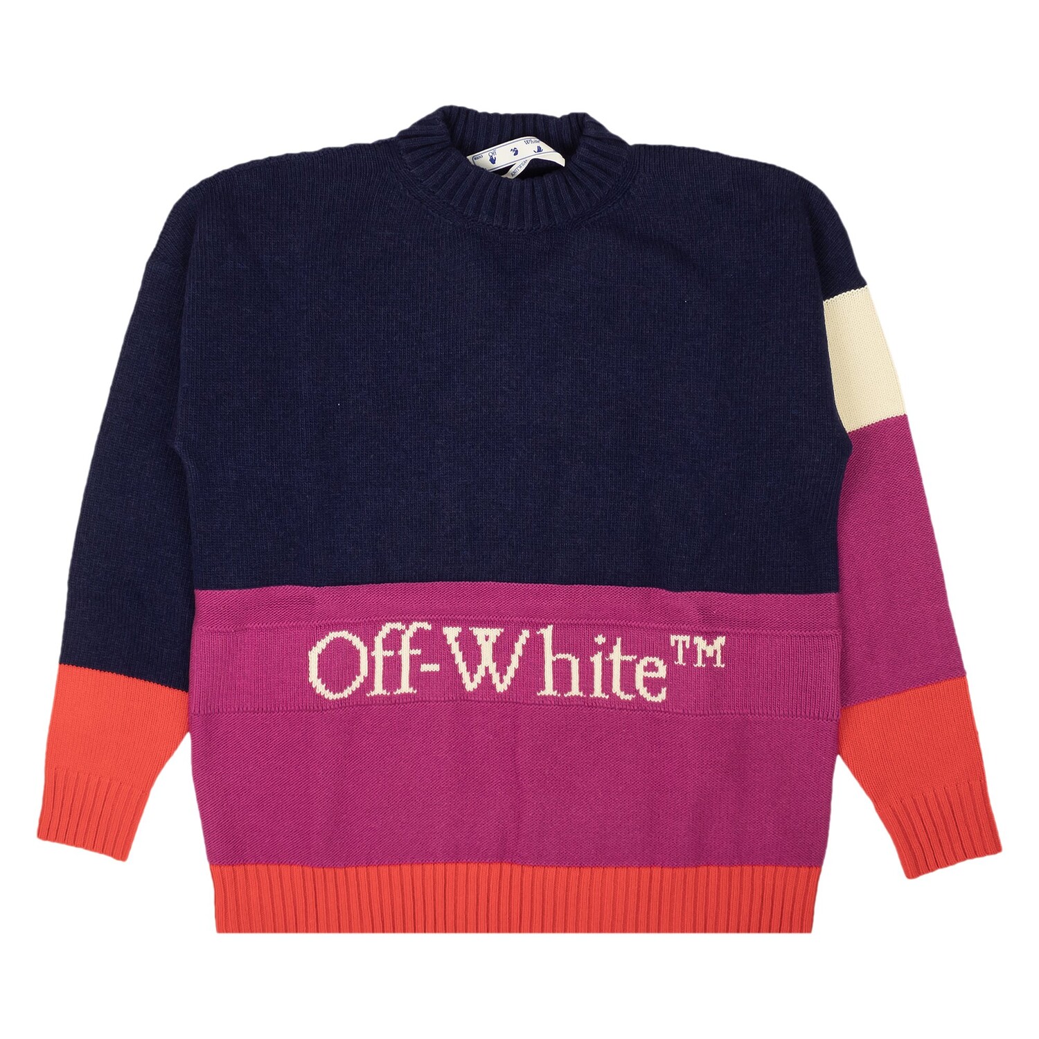 Off-White Пуловер из мультиблоков, цвет Синий
Off-White Пуловер из мультиблоков, цвет Синий
