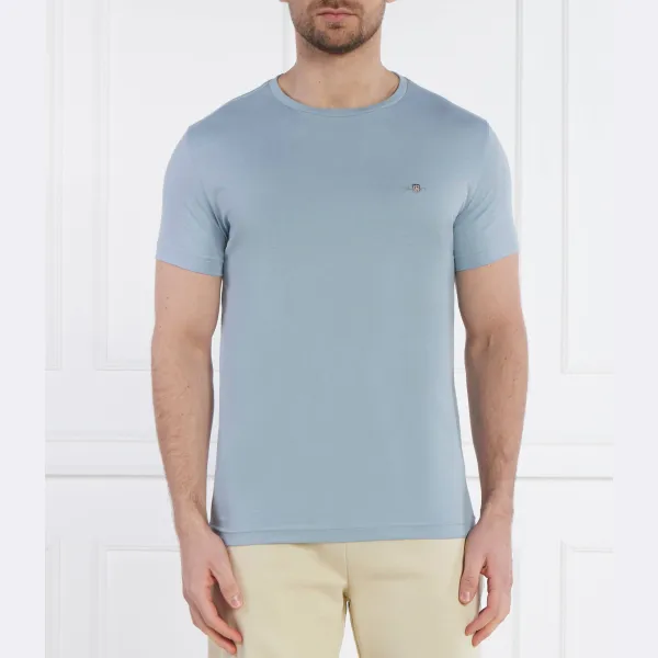 Футболка узкого кроя со щитом Gant, синий 
Футболка узкого кроя со щитом Gant, синий