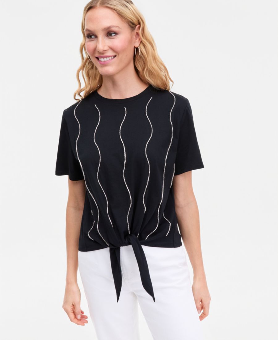 Женская футболка с завязками и декором, эксклюзивно для Macy's INC International Concepts, Deep Black, Черный, Женская футболка с завязками и декором, эксклюзивно для Macy's INC International Concepts, Deep Black
Женская футболка с завязками и декором, эксклюзивно для Macy's INC International Concepts, Deep Black, Черный, Женская футболка с завязками и декором, эксклюзивно для Macy's INC International Concepts, Deep Black