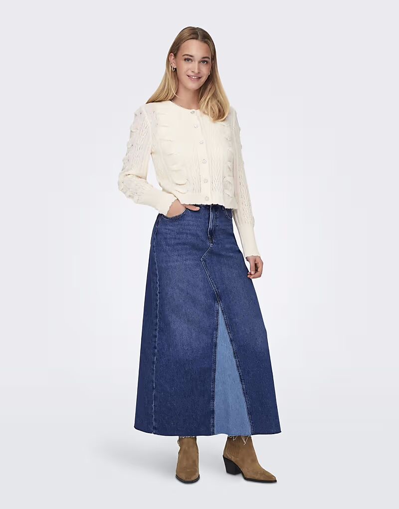 Юбка из денима ONLY из средне-синего денима 
Юбка из денима ONLY из средне-синего денима