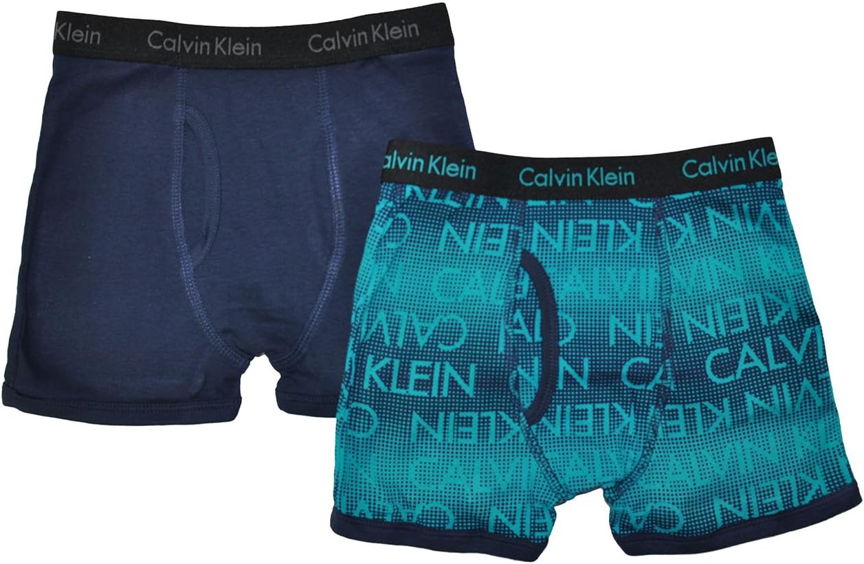 Комплект из двух трусов-боксеров Calvin Klein для мальчиков, Navy/Teal Logo
Комплект из двух трусов-боксеров Calvin Klein для мальчиков, Navy/Teal Logo